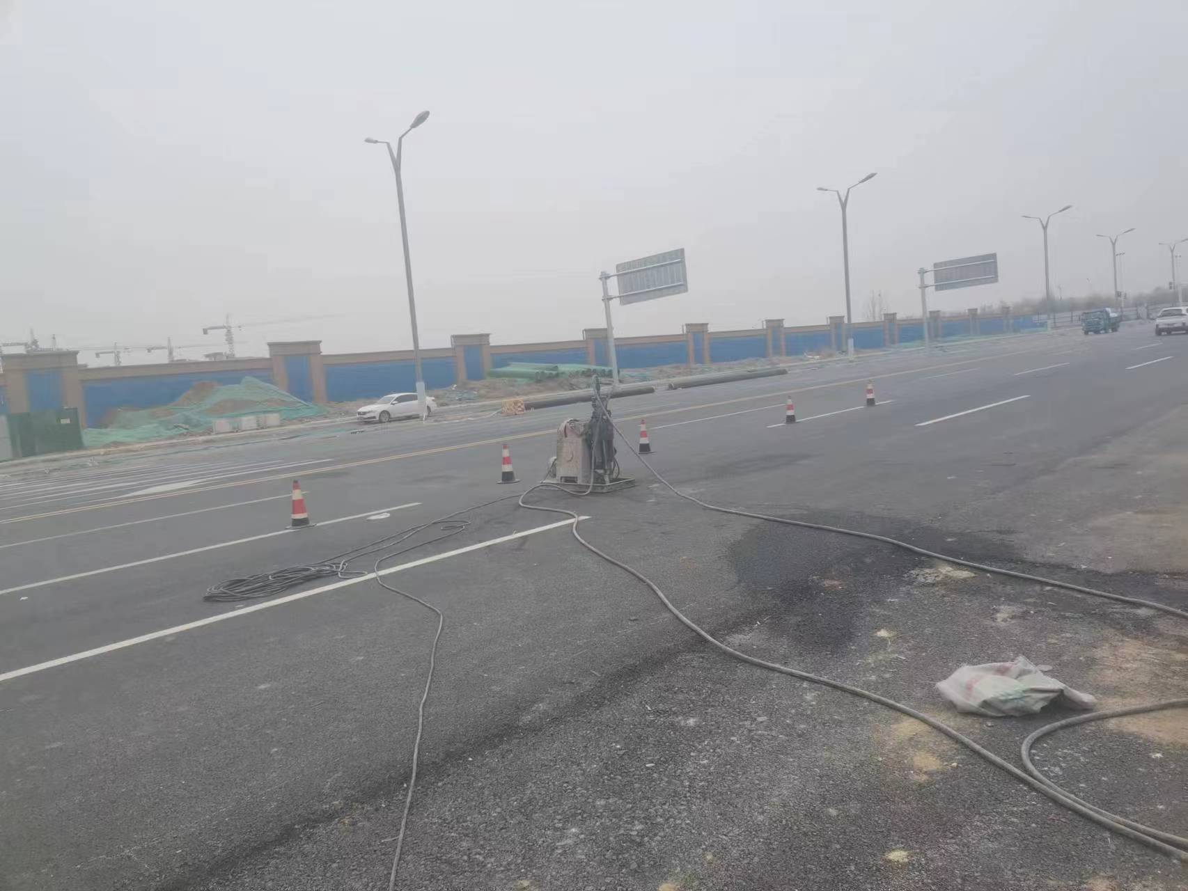 长安镇马路注浆